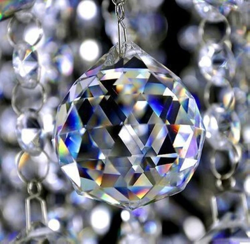 Pindia Fengshui Clear Crystal Hanging Ball for Good Luck & Prosperity (30 MM) - Image 2